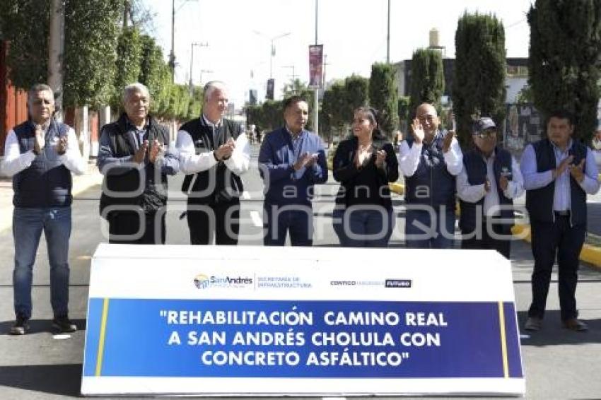 SAN ANDRÉS CHOLULA . REHABILITACIÓN CAMINO REAL