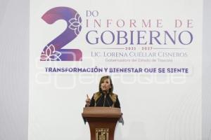 TLAXCALA . INFORME LORENA CUÉLLAR CISNEROS