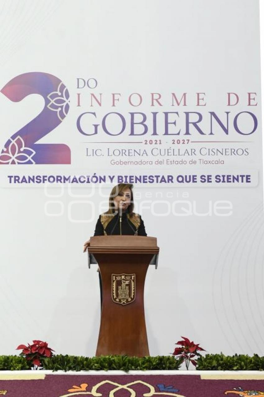 TLAXCALA . INFORME LORENA CUÉLLAR CISNEROS