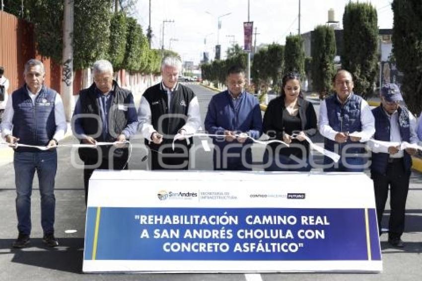 SAN ANDRÉS CHOLULA . REHABILITACIÓN CAMINO REAL