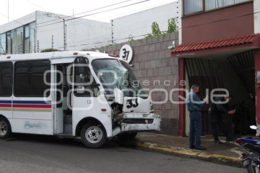 ACCIDENTE TRANSPORTE PÚBLICO