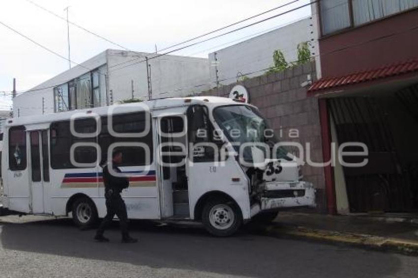 ACCIDENTE TRANSPORTE PÚBLICO