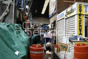 TLAXCALA . INCENDIO MERCADO