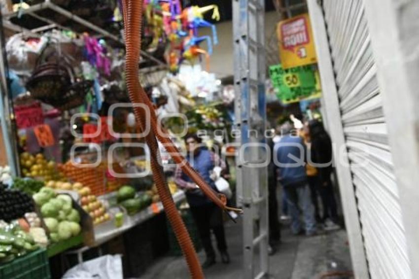 TLAXCALA . INCENDIO MERCADO