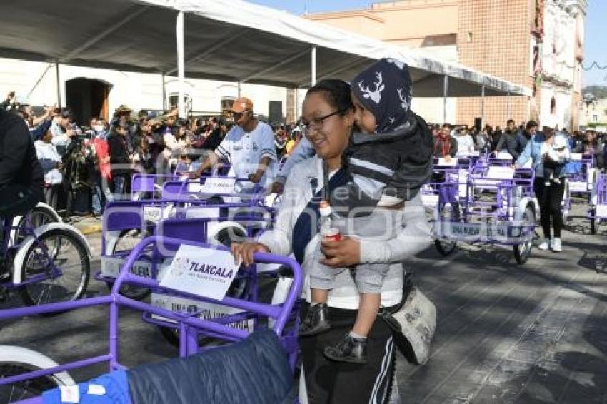 TLAXCALA . ENTREGA BICICLETAS