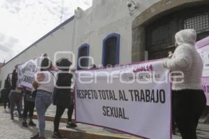 MANIFESTACIÓN . TRABAJADORAS SEXUALES