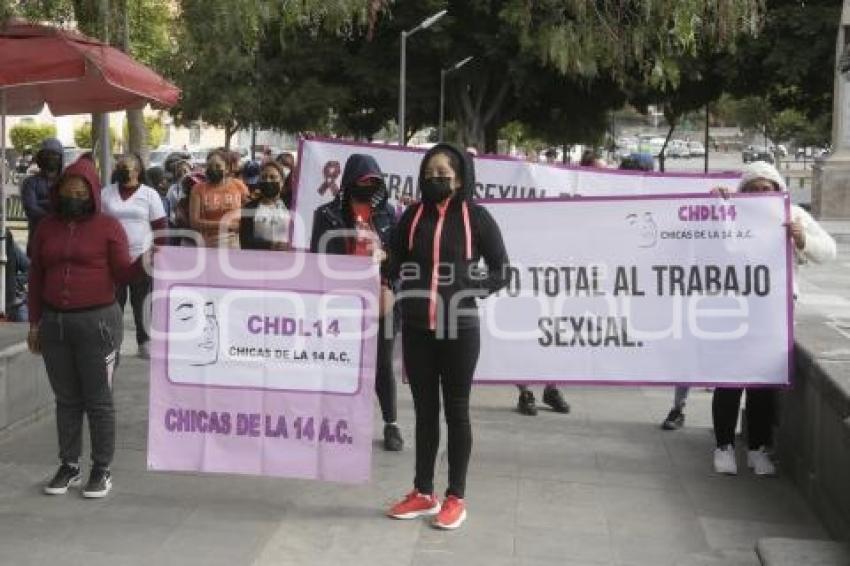 MANIFESTACIÓN . TRABAJADORAS SEXUALES