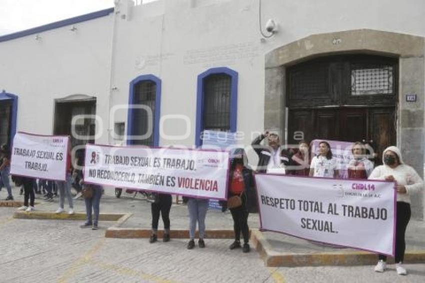 MANIFESTACIÓN . TRABAJADORAS SEXUALES