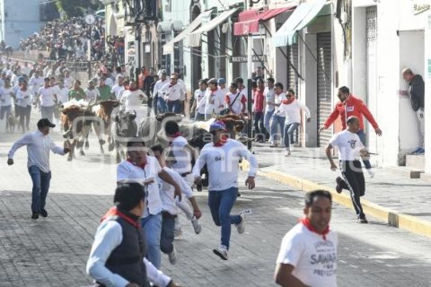 TLAXCALA . ENCIERRO DE TOROS