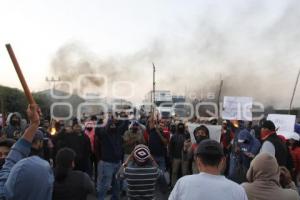 BLOQUEO AUTOPISTA MÉXICO-PUEBLA