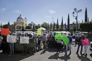 TLAXCALA . MANIFESTACIÓN MOTOTAXISTAS