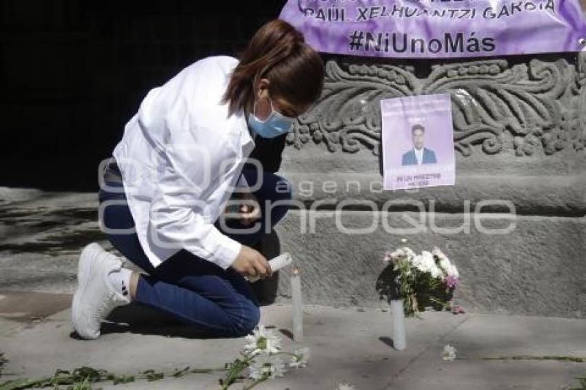 TLAXCALA . PROTESTA ASESINATO