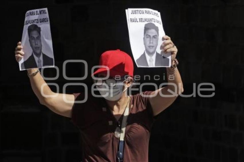 TLAXCALA . PROTESTA ASESINATO