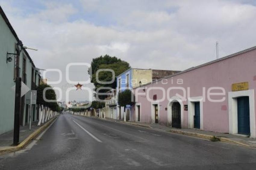 TLAXCALA . CALLES VACÍAS