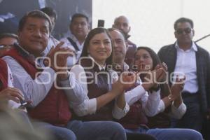 JULIO HUERTA Y CLAUDIA RIVERA . PRECAMPAÑA ARMENTA