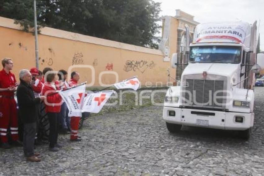 CRUZ ROJA . AYUDA HUMANITARIA