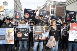 MANIFESTACIÓN TRABAJADORES CTM