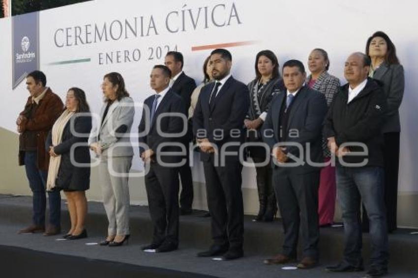 SAN ANDRÉS CHOLULA . CEREMONIA CÍVICA