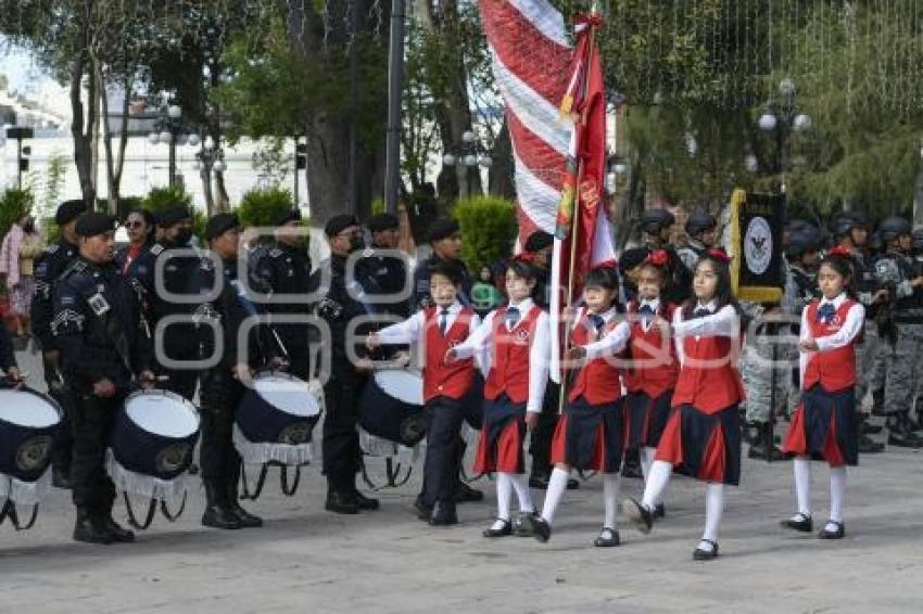 TLAXCALA . IZAMIENTO BANDERA