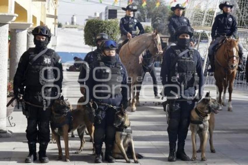 SAN ANDRÉS CHOLULA . CEREMONIA CÍVICA