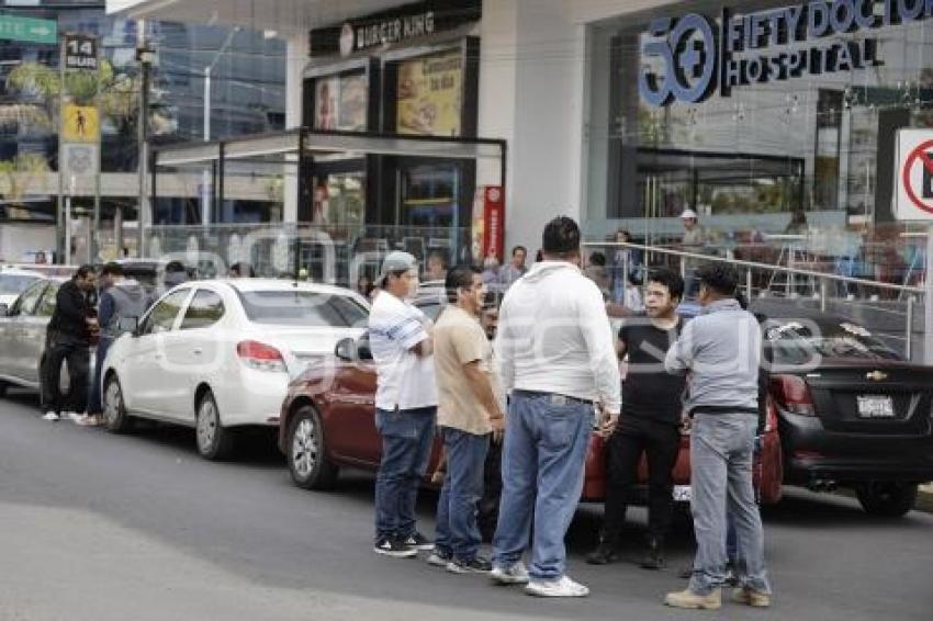 PROTESTA . CONDUCTORES DIDI