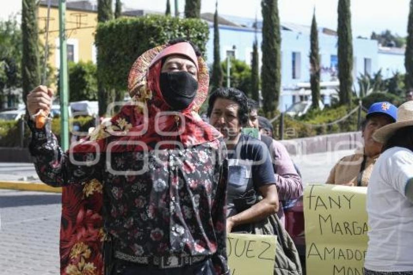 TLAXCALA . MANIFESTACIÓN EJIDATARIOS