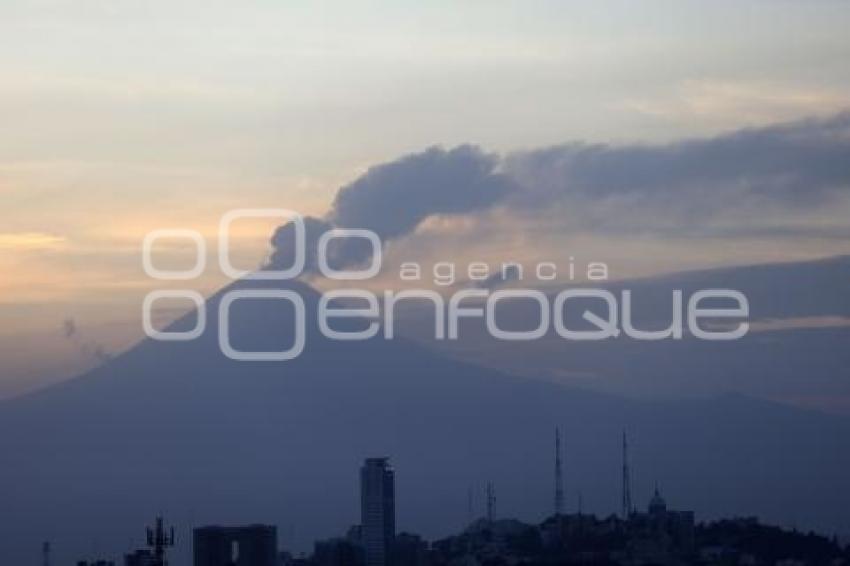 ATARDECER . VOLCÁN POPOCATÉPETL