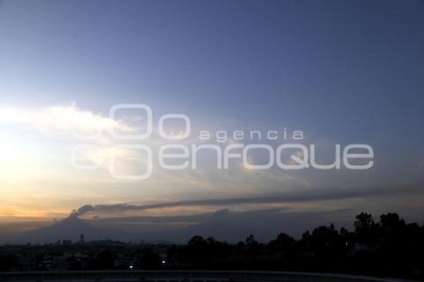 ATARDECER . VOLCÁN POPOCATÉPETL