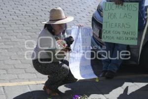 TLAXCALA . MANIFESTACIÓN EJIDATARIOS