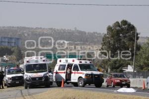 TLAXCALA . MOTOCICLISTA ATROPELLADA