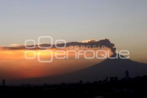 ATARDECER . VOLCÁN POPOCATÉPETL