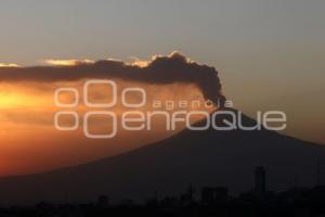 ATARDECER . VOLCÁN POPOCATÉPETL