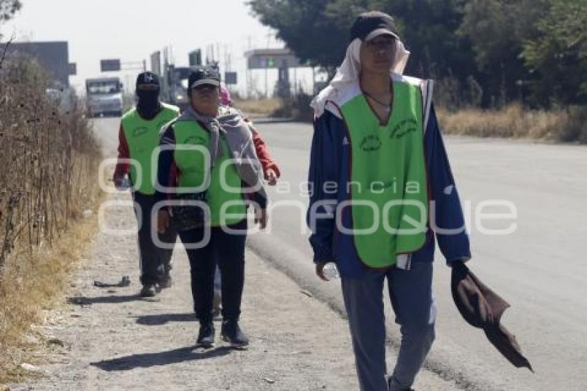 AUTOPISTA . PEREGRINOS