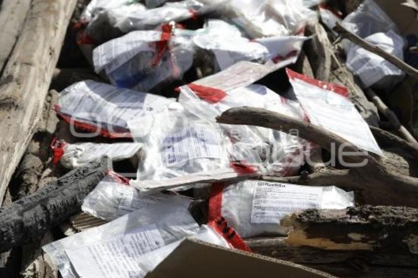 INCINERACIÓN DE NARCÓTICOS