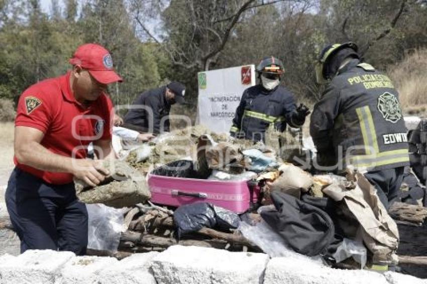 INCINERACIÓN DE NARCÓTICOS