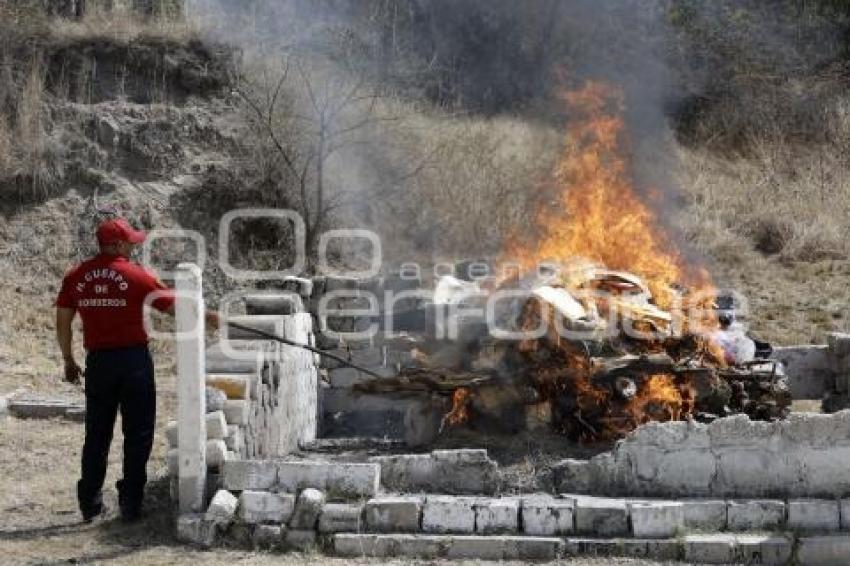 INCINERACIÓN DE NARCÓTICOS