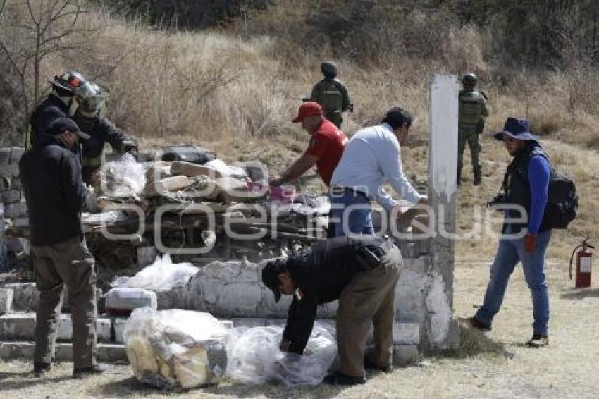 INCINERACIÓN DE NARCÓTICOS