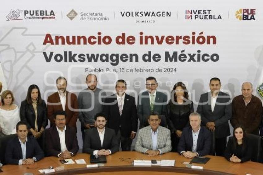 GOBIERNO ESTATAL . INVERSIÓN VOLKSWAGEN