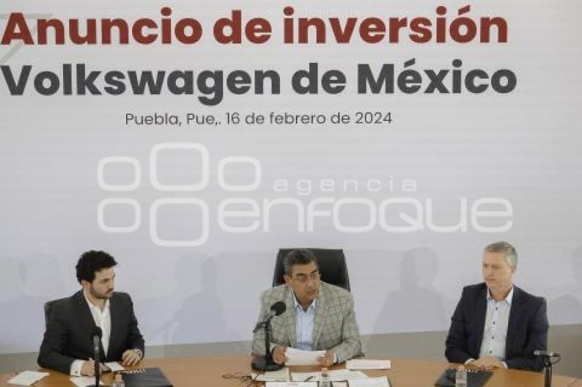 GOBIERNO ESTATAL . INVERSIÓN VOLKSWAGEN