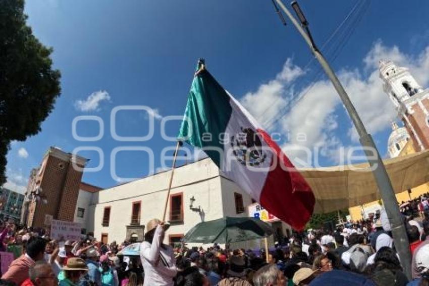 TLAXCALA . MARCHA POR LA DEMOCRACIA 