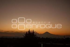 ATARDECER . VOLCÁN POPOCATÉPETL
