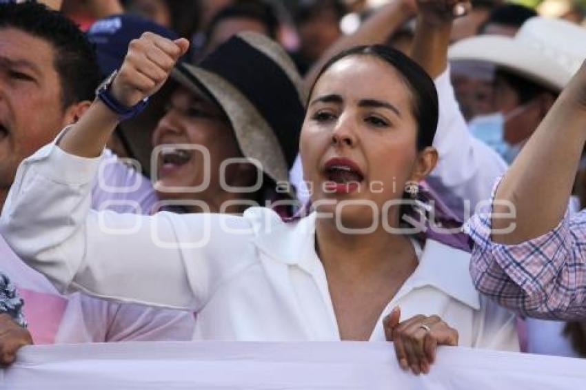 TLAXCALA . MARCHA POR LA DEMOCRACIA 