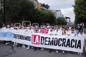 TLAXCALA . MARCHA POR LA DEMOCRACIA 