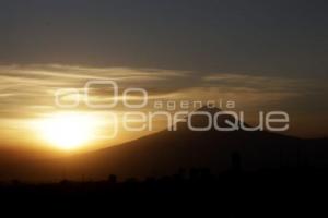 VOLCÁN POPOCATÉPETL . ATARDECER 