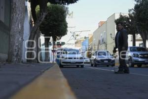 TLAXCALA . BALIZAMIENTO ZONA DE TAXIS