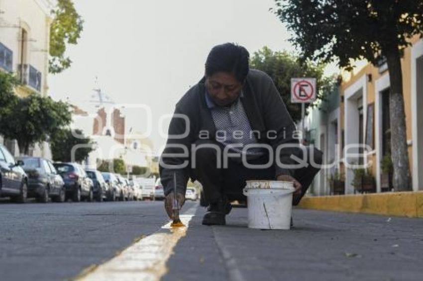 TLAXCALA . BALIZAMIENTO ZONA DE TAXIS