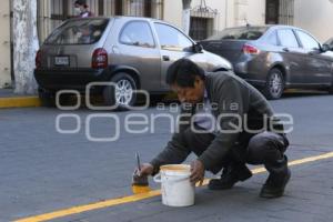 TLAXCALA . BALIZAMIENTO ZONA DE TAXIS