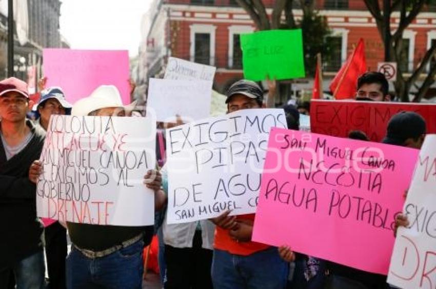 MANIFESTACIÓN . ANTORCHA CAMPESINA