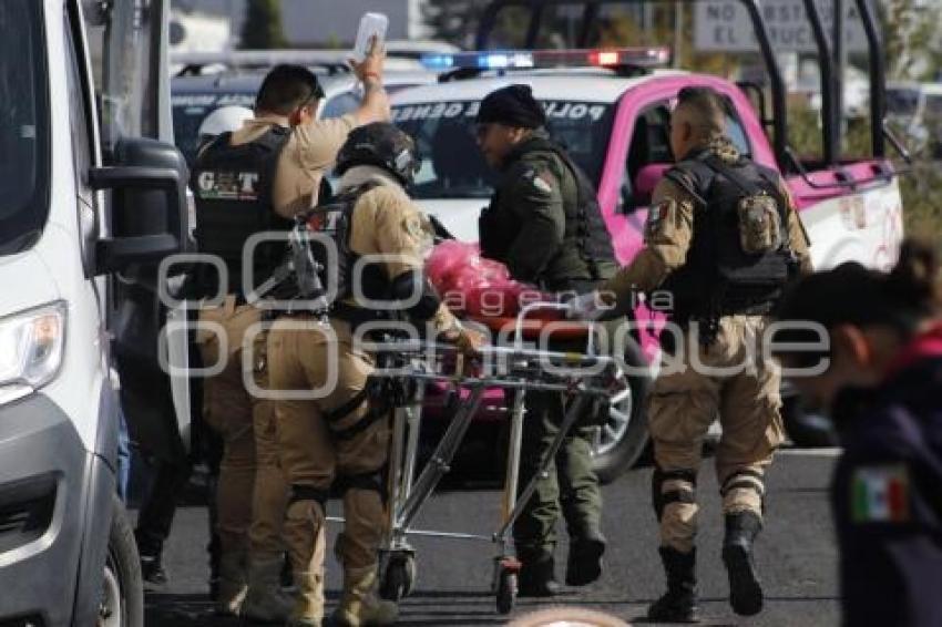 TLAXCALA . CICLISTA ATROPELLADO