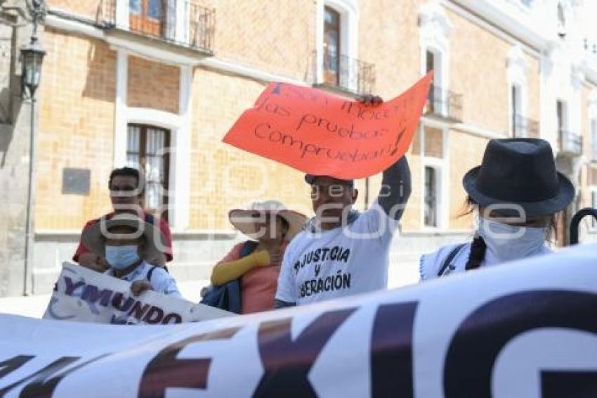 TLAXCALA . MANIFESTACIÓN TLALCUAPAN